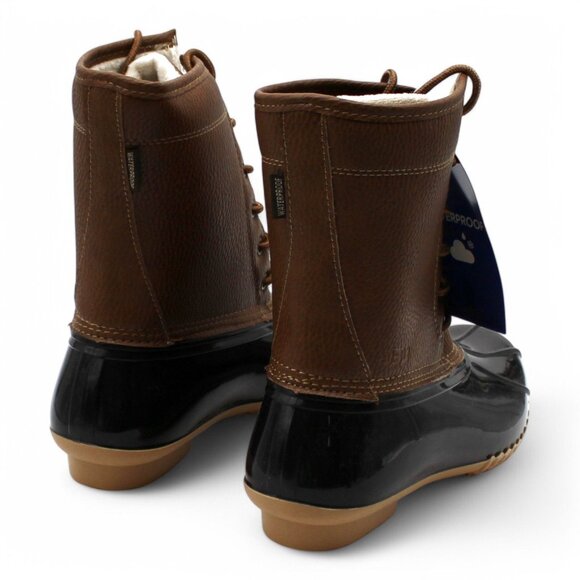 Jbu by Jambu Womens Brown Water Resistant Maplewood Round Toe Lace-up Duck Boots - Picture 7 of 8